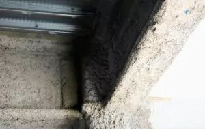 Asbestos inside a building